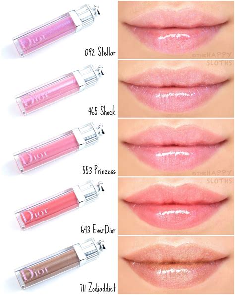 liphloss dior|Dior lip gloss color chart.